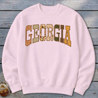 Georgia Faux Embroidery Letters Sweatshirt