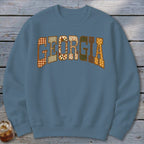 Georgia Faux Embroidery Letters Sweatshirt