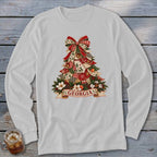 Georgia Faux Patchwork Christmas Tree Long Sleeve Tee