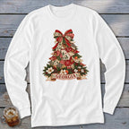 Georgia Faux Patchwork Christmas Tree Long Sleeve Tee