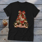 Georgia Faux Patchwork Christmas Tree Softstyle Tee