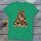 Georgia Faux Patchwork Christmas Tree Softstyle Tee