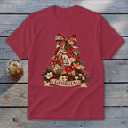 Georgia Faux Patchwork Christmas Tree Youth Tee