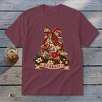 Georgia Faux Patchwork Christmas Tree Youth Tee