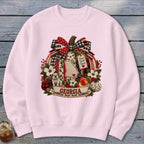 Georgia Faux Patchwork Pumpkin Sweatshirt