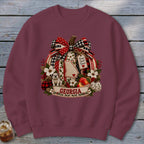 Georgia Faux Patchwork Pumpkin Sweatshirt