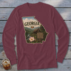 Georgia Homeplace Scene Long Sleeve Tee