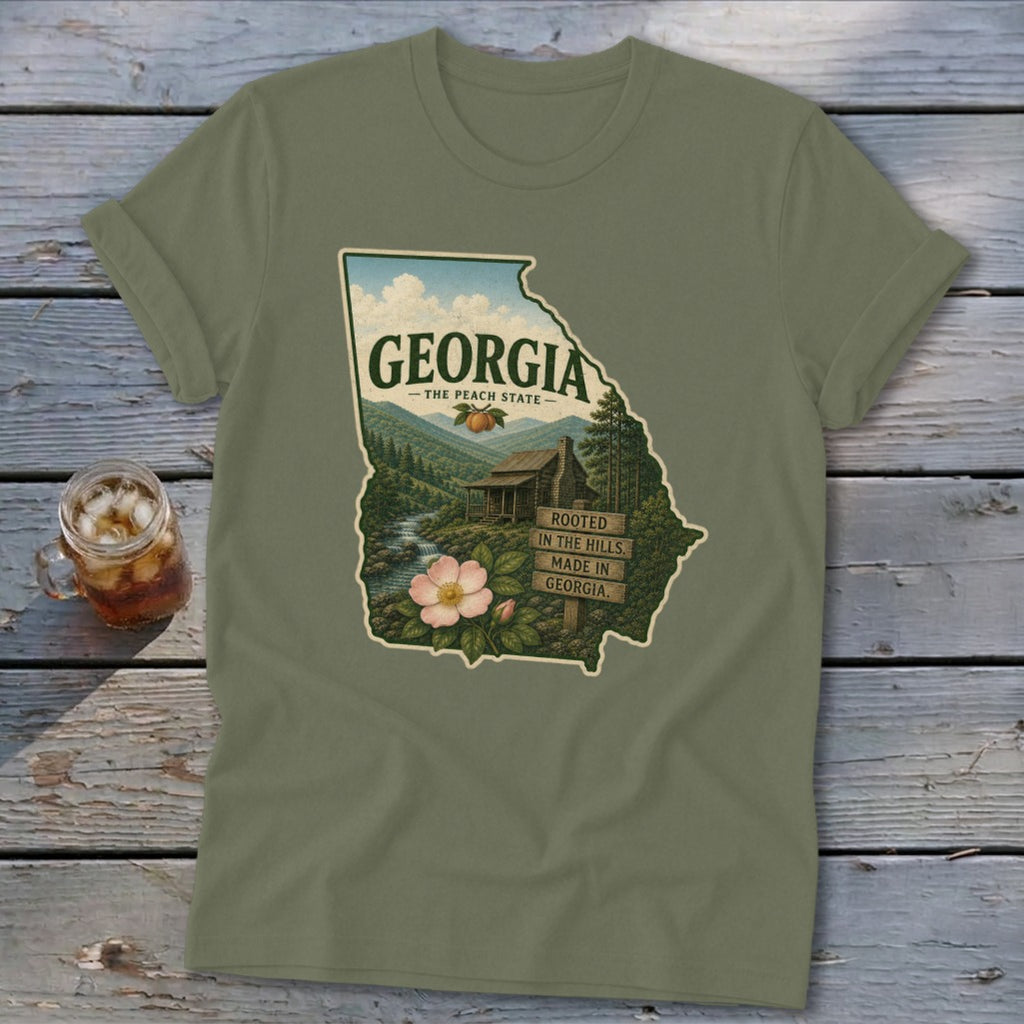 Georgia Homeplace Scene Softstyle Tee