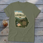 Georgia Homeplace Scene Softstyle Tee