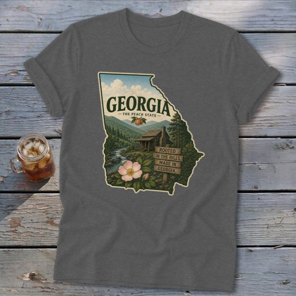 Georgia Homeplace Scene Softstyle Tee