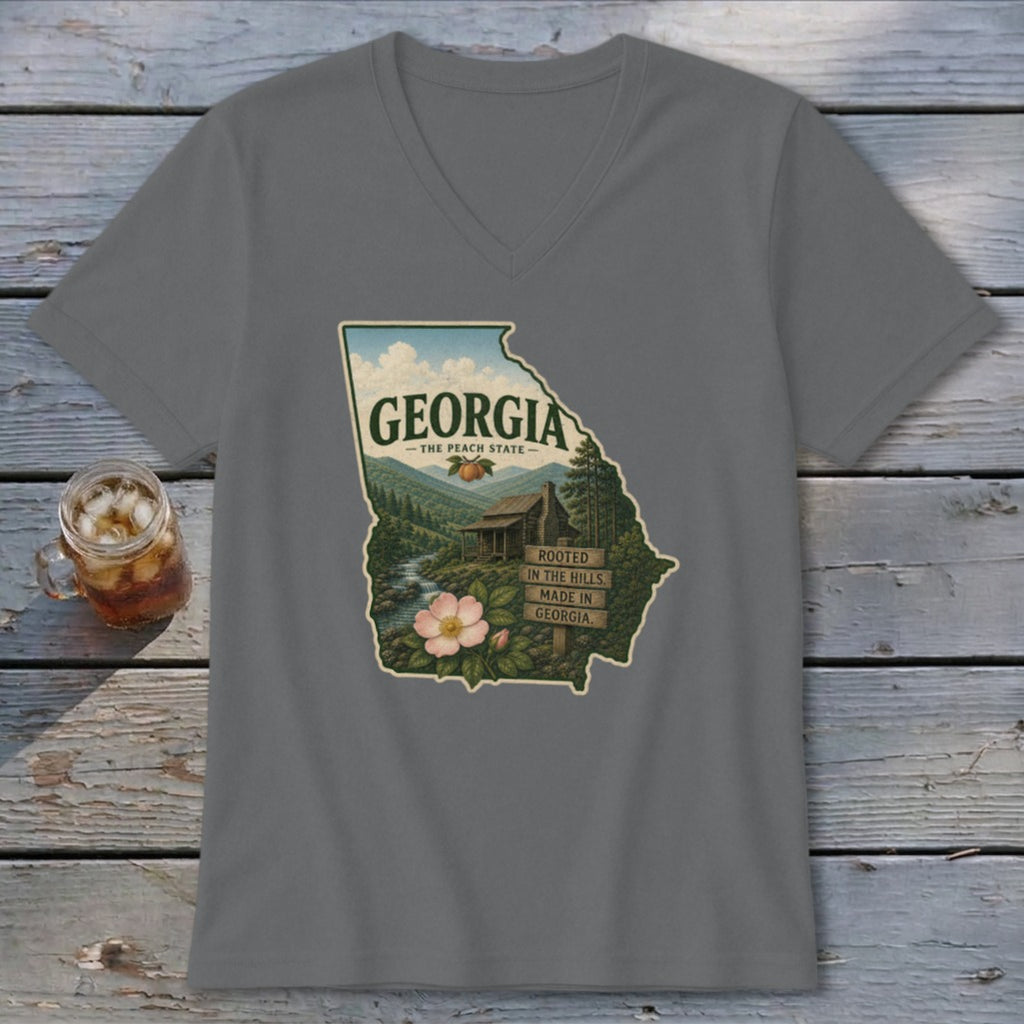 Georgia Homeplace Scene V-neck