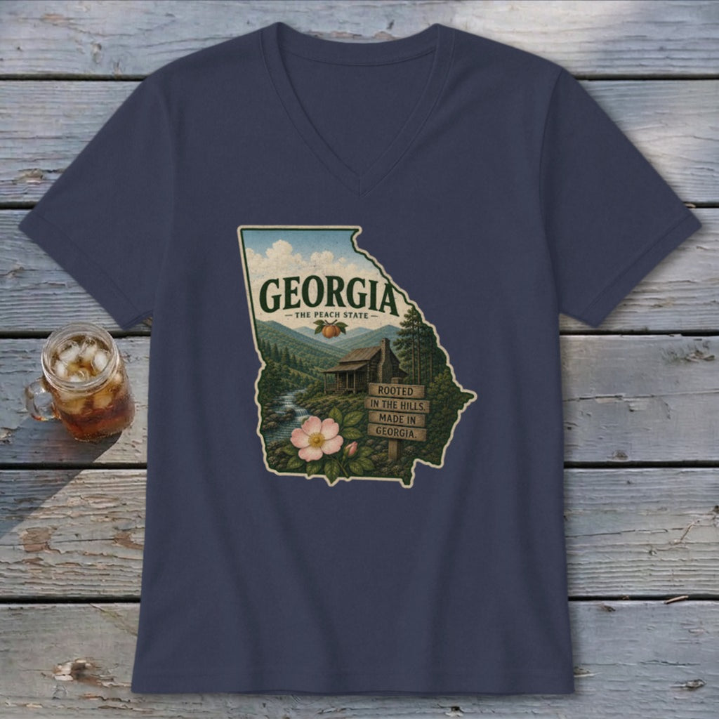 Georgia Homeplace Scene V-neck
