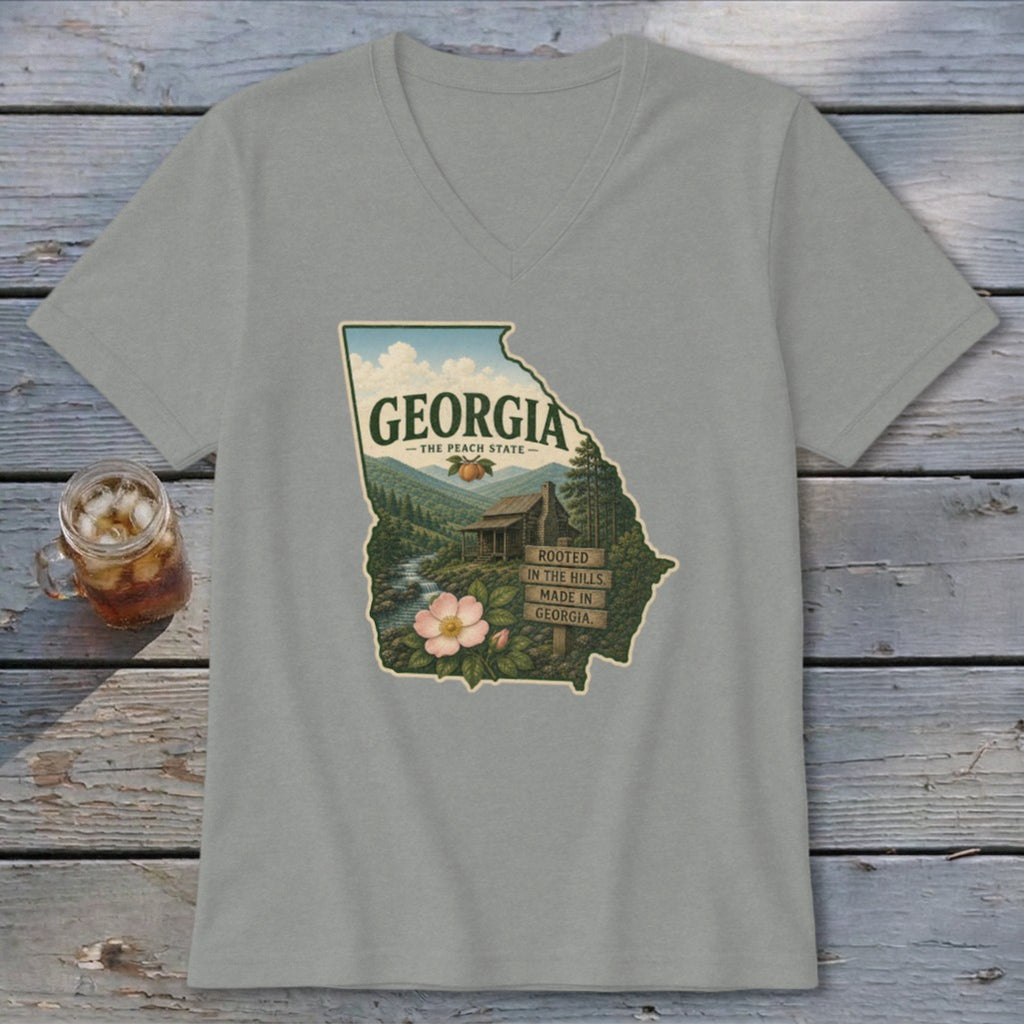 Georgia Homeplace Scene V-neck