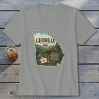 Georgia Homeplace Scene V-neck