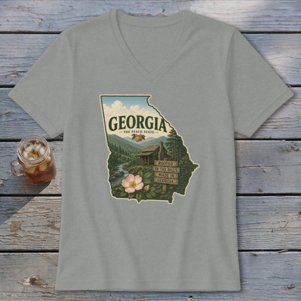 Georgia Homeplace Scene V-neck
