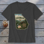 Georgia Homeplace Scene V-neck