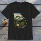 Georgia Homeplace Scene V-neck