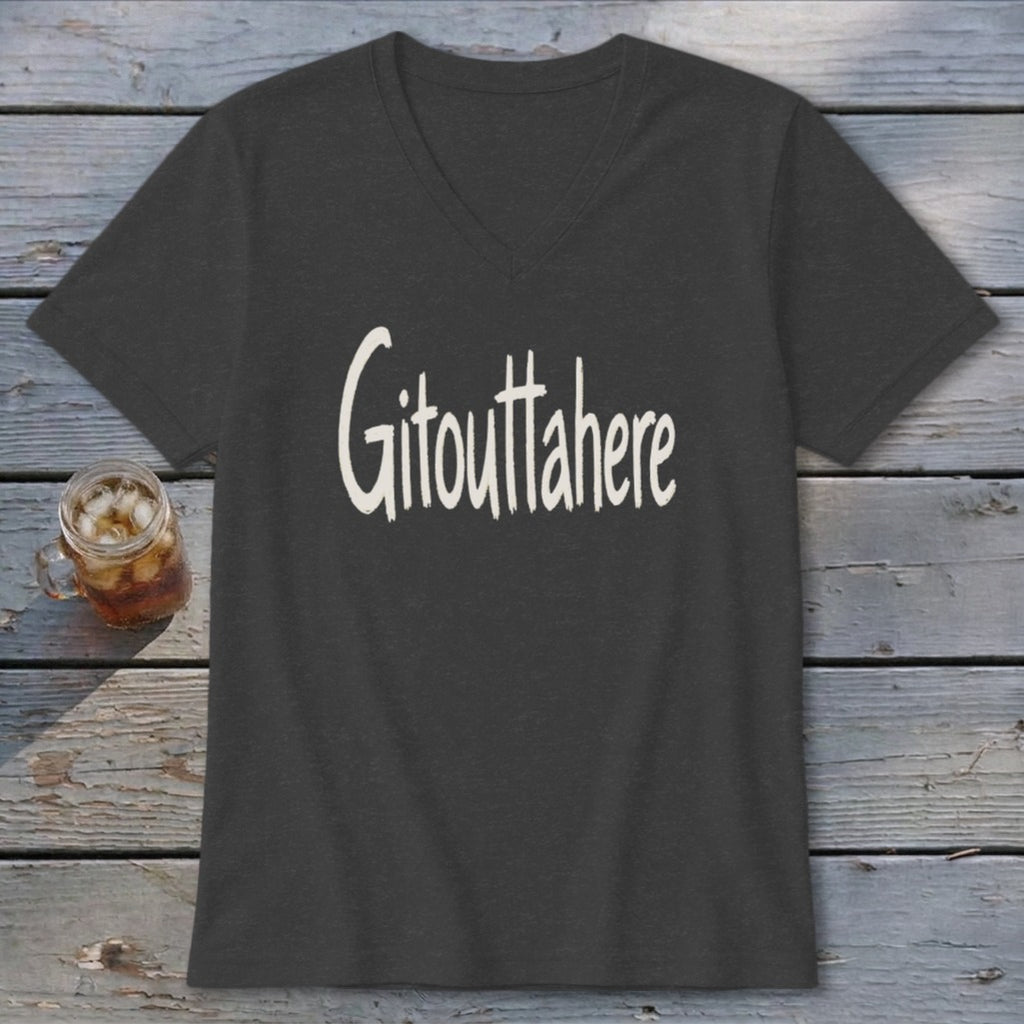 Gitouttahere V-neck