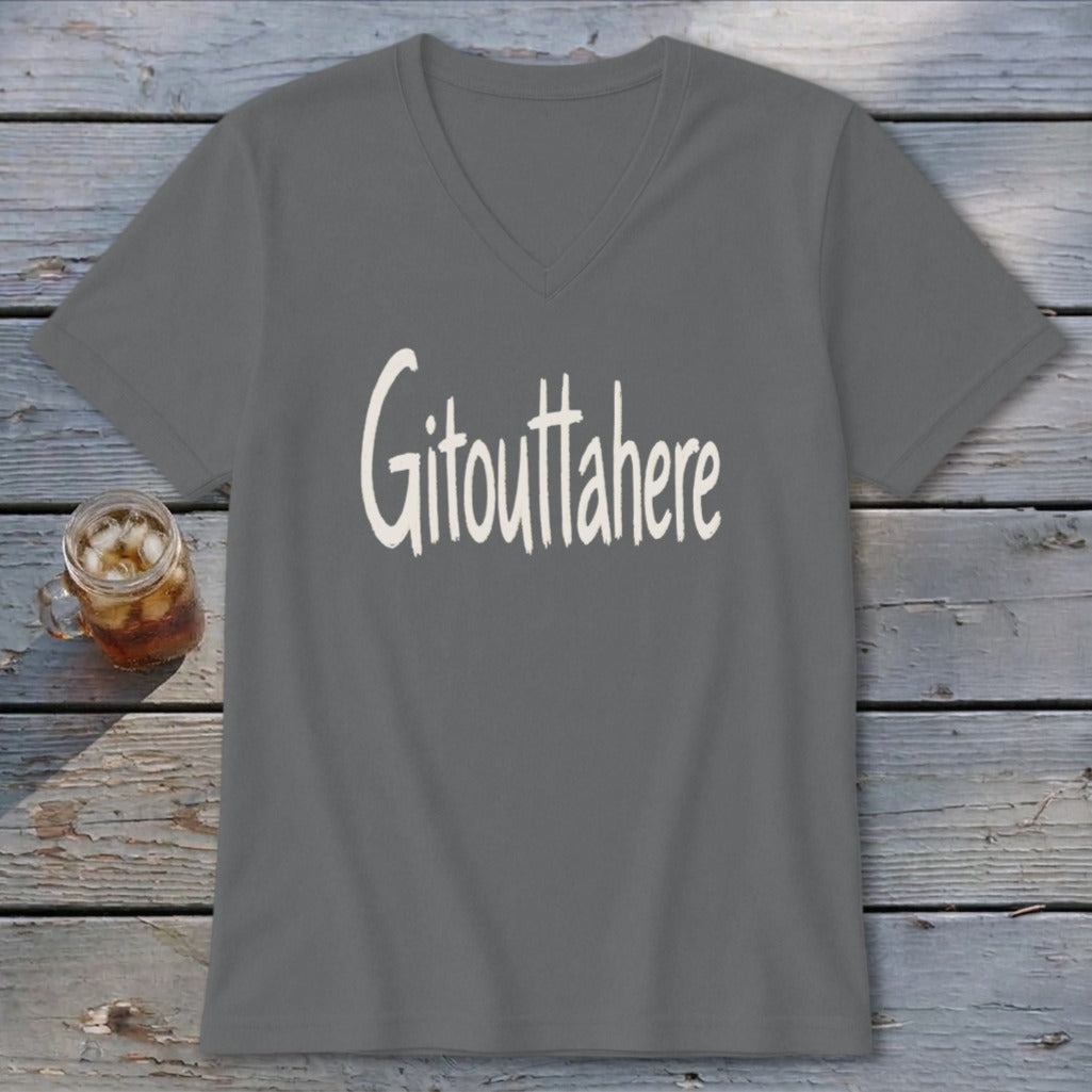 Gitouttahere V-neck