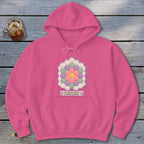 Grandmother's Flower Garden Faux Quilt Block Hoodie