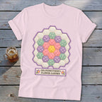 Grandmother's Flower Garden Faux Quilt Block Softstyle Tee
