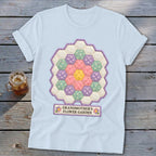 Grandmother's Flower Garden Faux Quilt Block Softstyle Tee