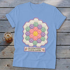 Grandmother's Flower Garden Faux Quilt Block Softstyle Tee
