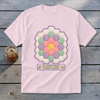 Grandmother's Flower Garden Faux Quilt Block Youth Tee