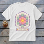 Grandmother's Flower Garden Faux Quilt Block Youth Tee