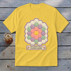 Grandmother's Flower Garden Faux Quilt Block Youth Tee