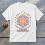 Grandmother's Flower Garden Faux Quilt Block Youth Tee
