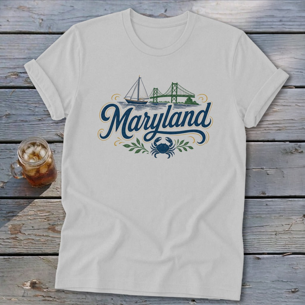 Heritage Script Maryland Softstyle Tee