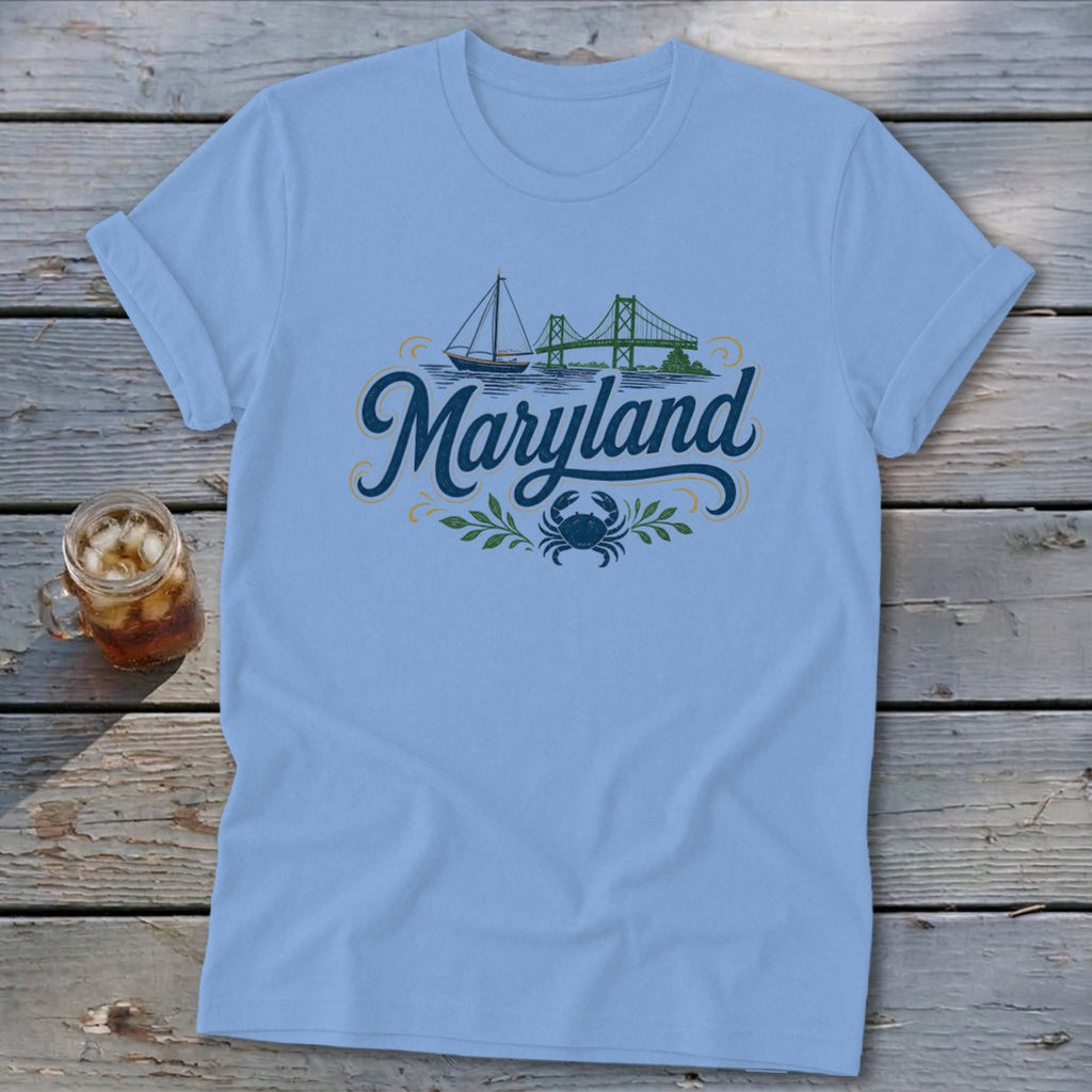 Heritage Script Maryland Softstyle Tee