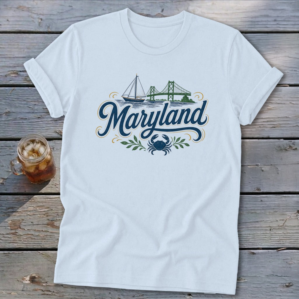 Heritage Script Maryland Softstyle Tee