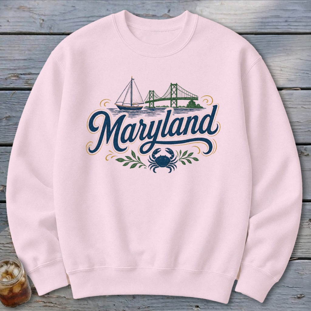 Heritage Script Maryland Sweatshirt
