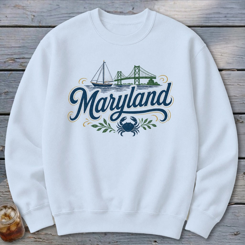 Heritage Script Maryland Sweatshirt