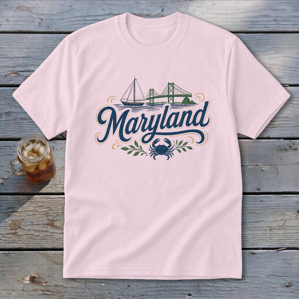 Heritage Script Maryland Youth Tee