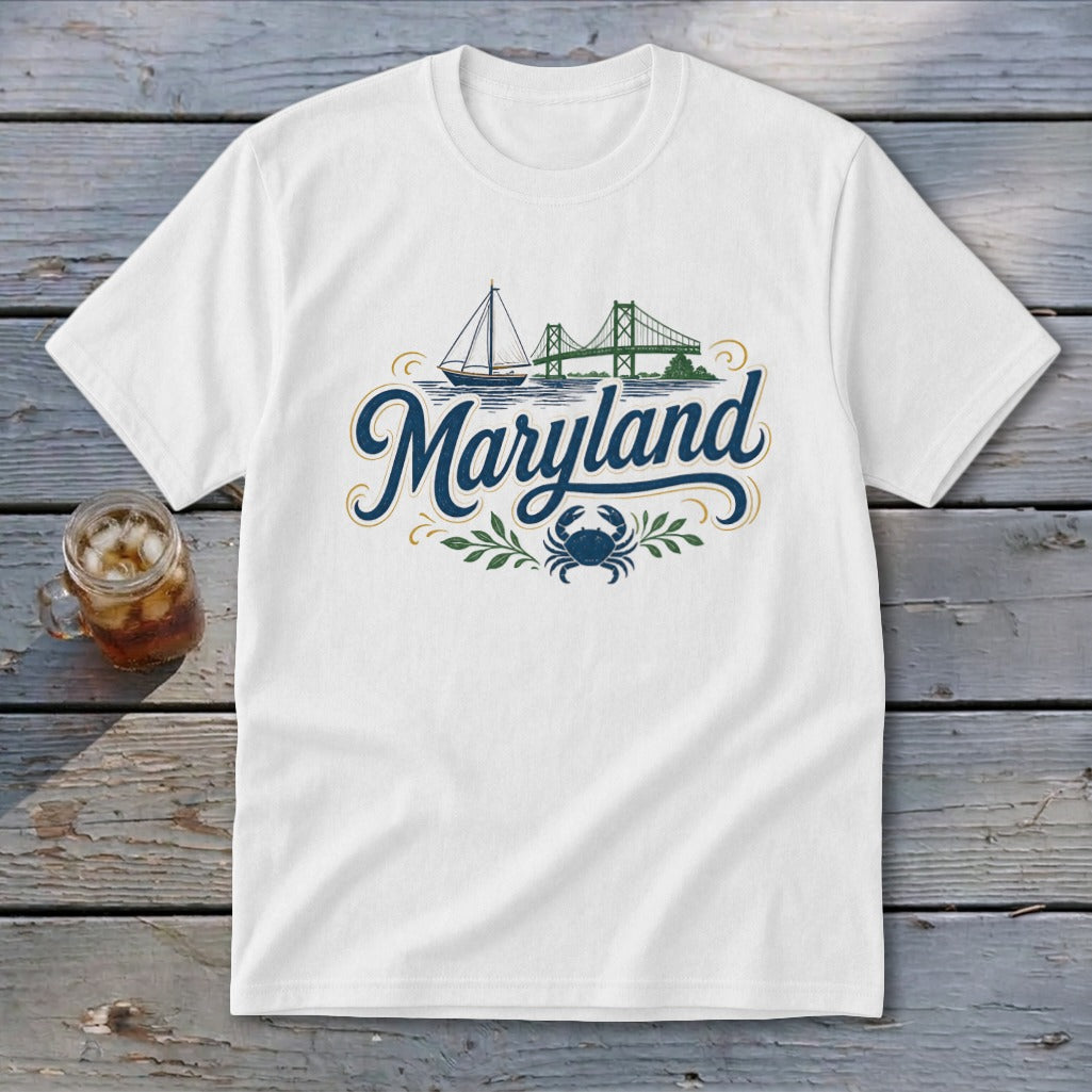 Heritage Script Maryland Youth Tee