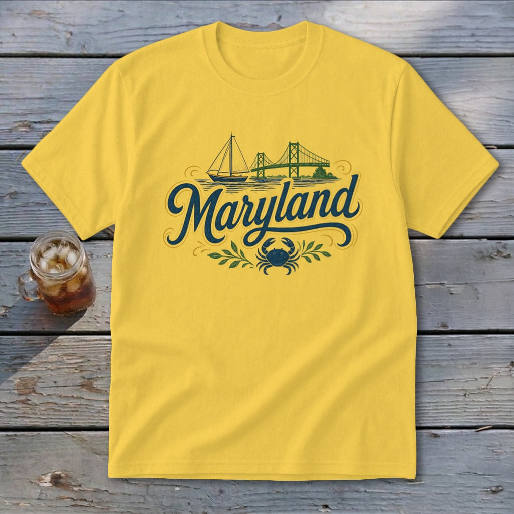 Heritage Script Maryland Youth Tee
