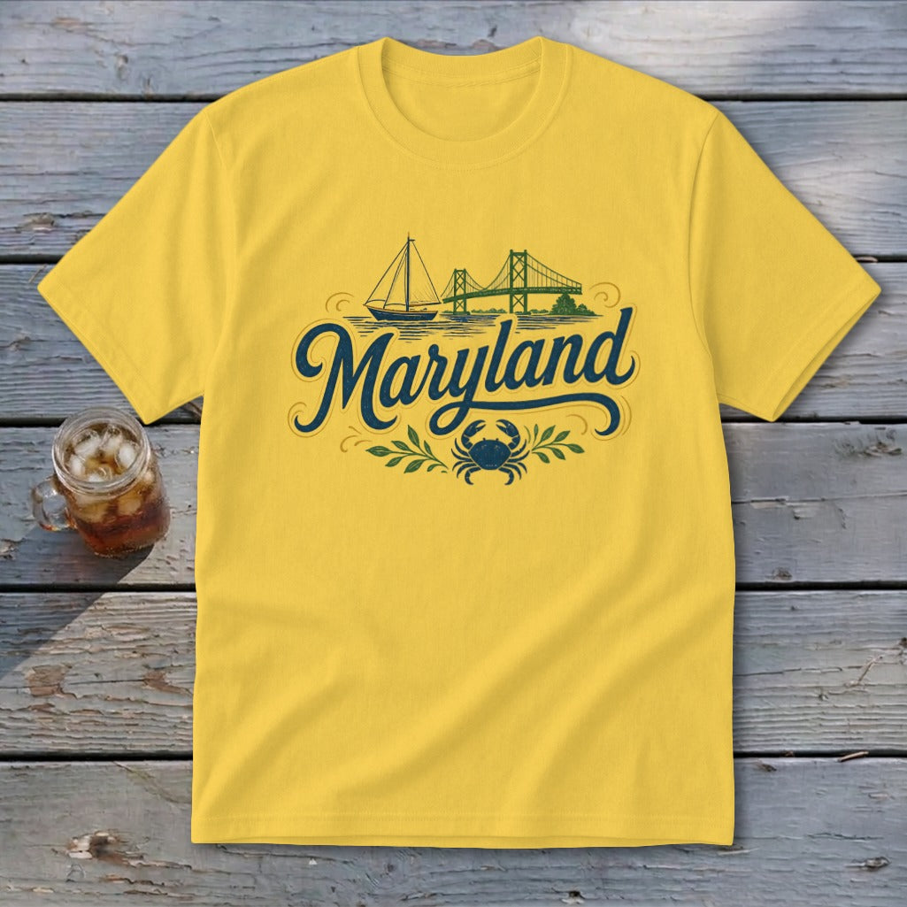 Heritage Script Maryland Youth Tee