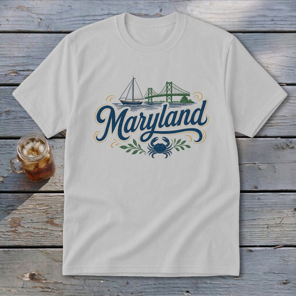 Heritage Script Maryland Youth Tee