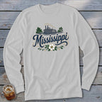 Heritage Script Mississippi Long Sleeve Tee