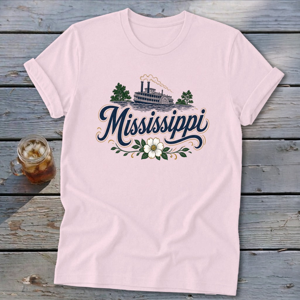 Heritage Script Mississippi Softstyle Tee