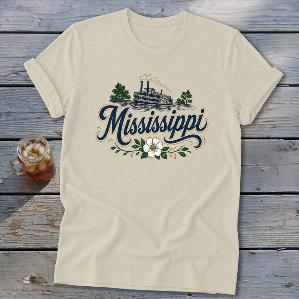 Heritage Script Mississippi Softstyle Tee
