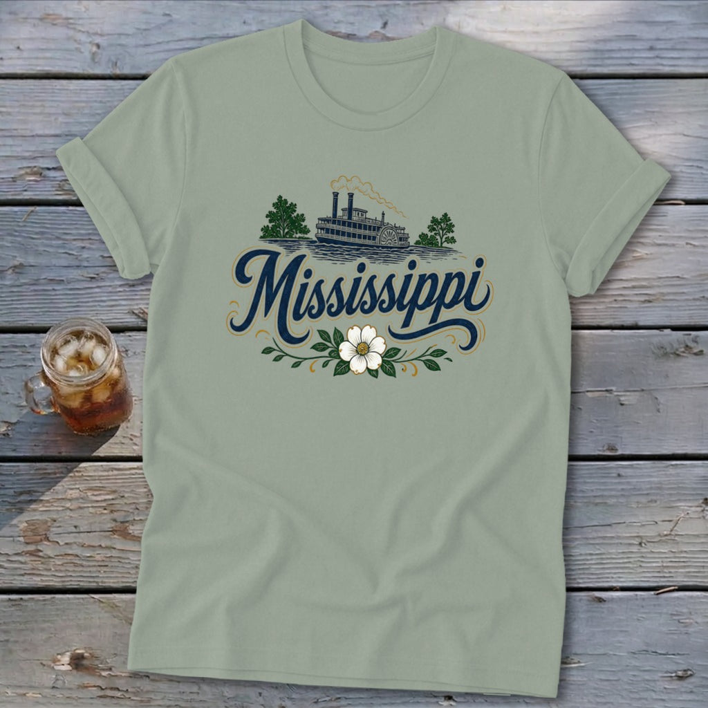 Heritage Script Mississippi Softstyle Tee