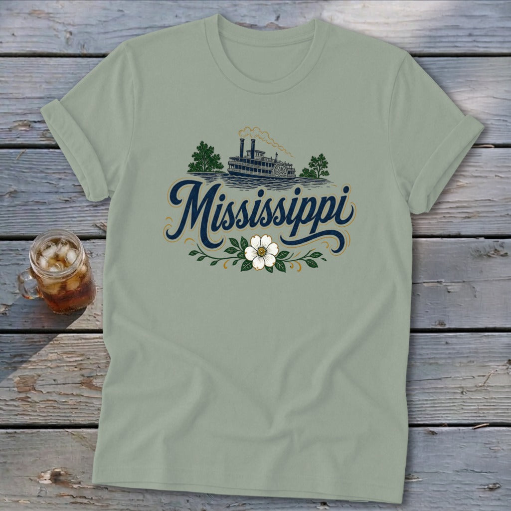 Heritage Script Mississippi Softstyle Tee