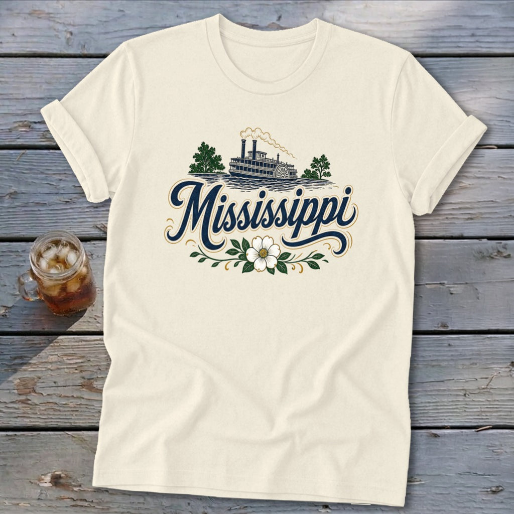 Heritage Script Mississippi Softstyle Tee