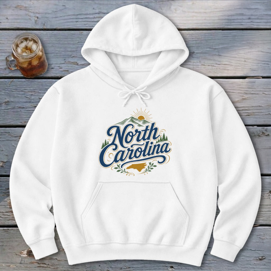Heritage Script North Carolina Hoodie