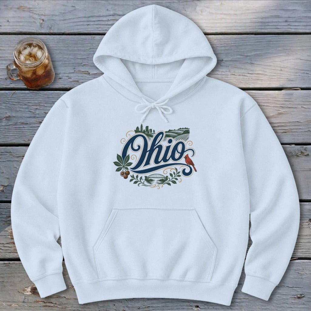 Heritage Script Ohio Hoodie