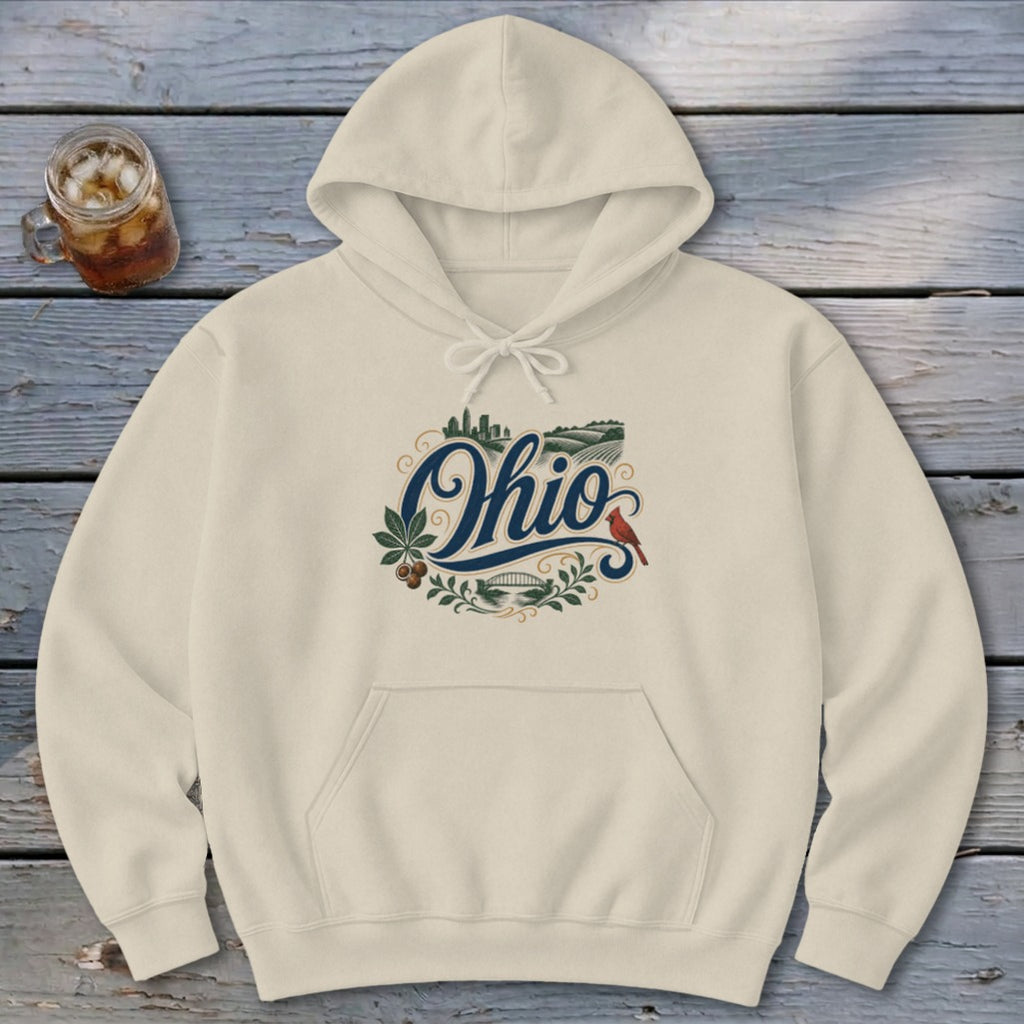 Heritage Script Ohio Hoodie